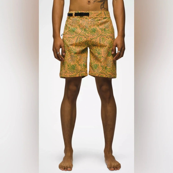 NWT Prana Men’s Rock Shock Boardshort Aura Glow Fronds Size 33 8” length - Picture 6 of 11